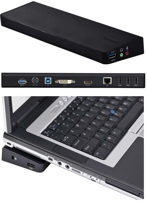 Targus USB 3.0 SuperSpeed Dual Docking Station позволяет расширить функционал ноутбука Targus USB 3.0 SuperSpeed Dual Docking Station позволяет расширить функционал ноутбука